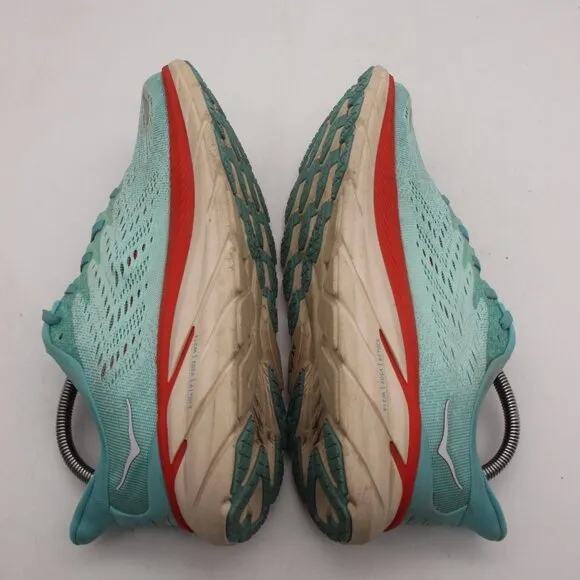 Hoka One One Clifton 8 Women's Size 8.5 B Blue Running Sneakers 1119394 AEBL