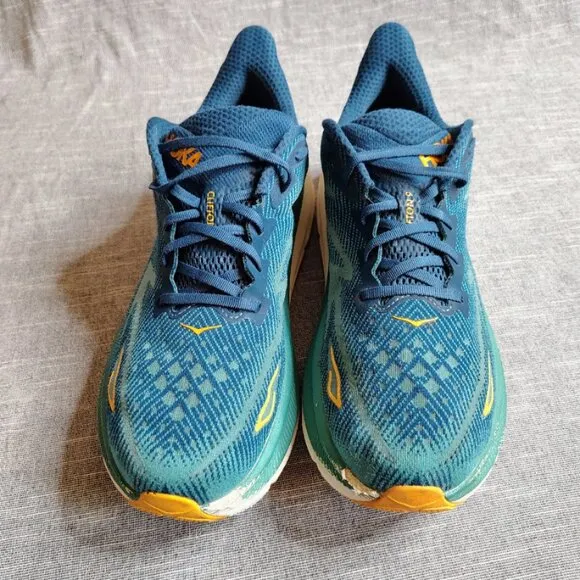 Hoka One One Clifton 9 Running Shoes Mens Size 13 D Blue White 1127895 MCN