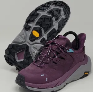 Hoka One One Kaha 2 Low GTX Womens Sz 7 Hiking Shoes Grape Wine 1123191/GWCS New