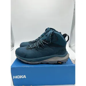 Hoka One One Kaha 2 Mid GTX Hiking Leather Blue Shoes 1123155 BCBGR Men's 14 New
