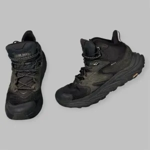 Hoka One One Men’s 9.5 D Anacapa 2 Mid GTX Black Hiking Trail 1141633-BBLC Shoes