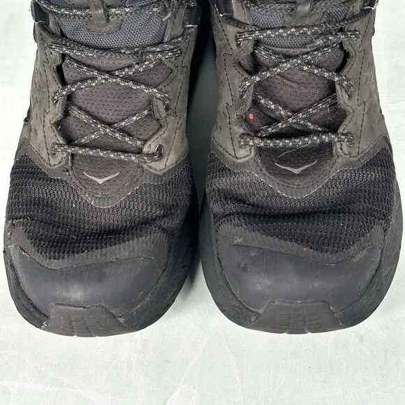 Hoka One One Men’s 9.5 D Anacapa 2 Mid GTX Black Hiking Trail 1141633-BBLC Shoes