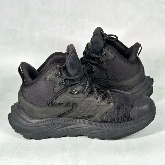 Hoka One One Men’s 9.5 D Anacapa 2 Mid GTX Black Hiking Trail 1141633-BBLC Shoes