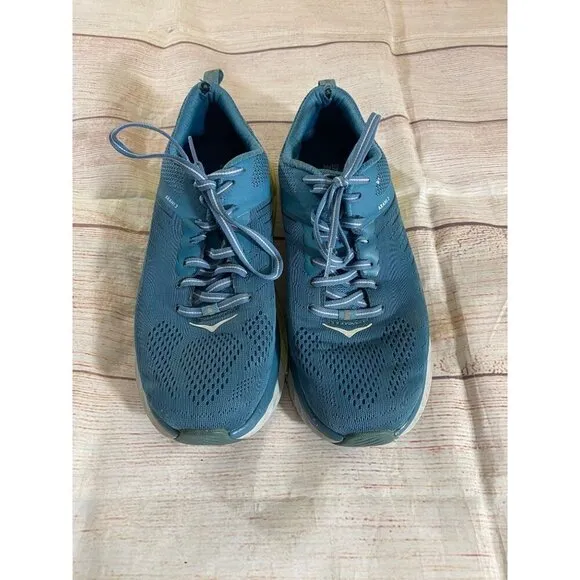 Hoka One One Men's Running Training Sneakers Blue Green - 8