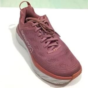 Hoka One One Pink Bondl 6 Running Sneakers Size 7 1/2