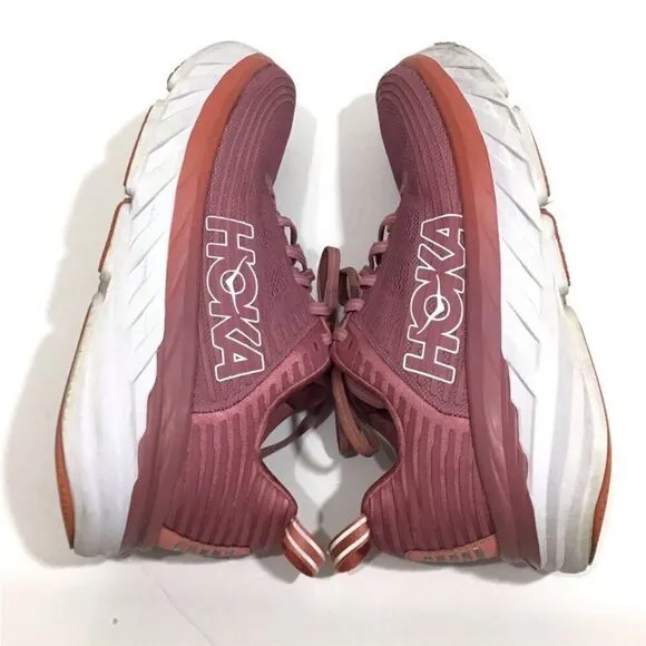 Hoka One One Pink Bondl 6 Running Sneakers Size 7 1/2