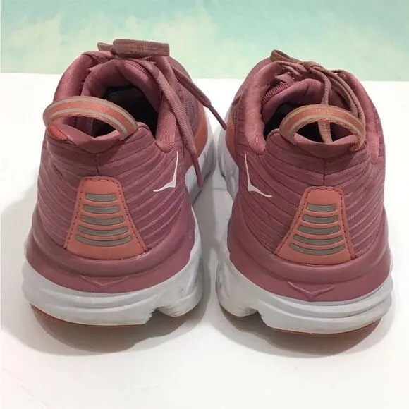 Hoka One One Pink Bondl 6 Running Sneakers Size 7 1/2