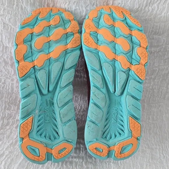 Hoka One One Rincon 3 Womens 11 B Road Running Sporty Shoes Paradise Pink Blue