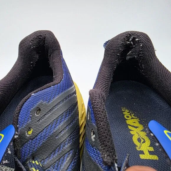 Hoka One One Speedgoat 4 Mens Size 11.5 Blue Athletic Shoes Vibram Soles Casual