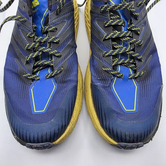 Hoka One One Speedgoat 4 Mens Size 11.5 Blue Athletic Shoes Vibram Soles Casual