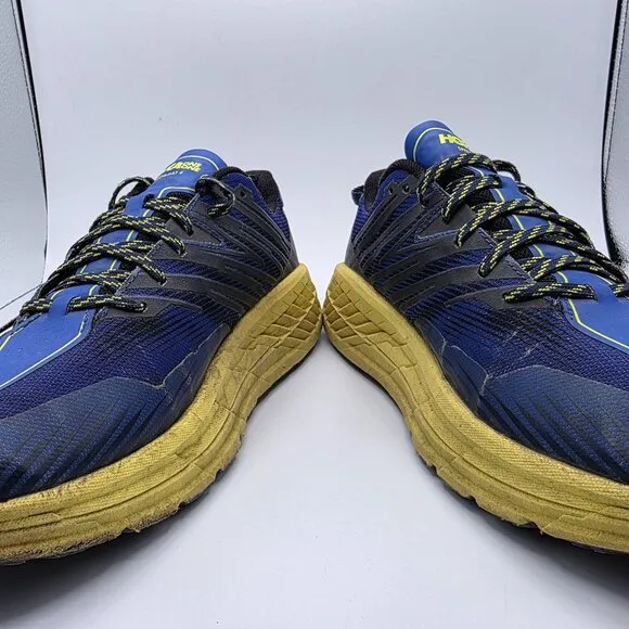 Hoka One One Speedgoat 4 Mens Size 11.5 Blue Athletic Shoes Vibram Soles Casual