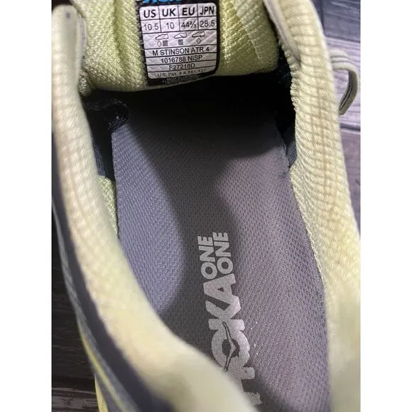 HOKA One One Stinson ATR 4 1016788 NISP Running Shoes Sneakers‎ Size 10.5