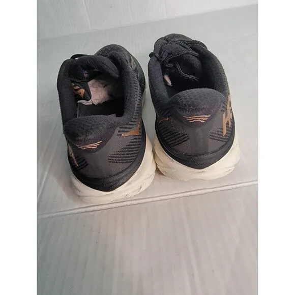 Hoka One One SZ 10.5B Womens Clifton 9 BRGL Black Running Shoes Sneakers