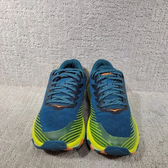 Hoka One One Torrent 2 Men’s Size US 10 Blue Yellow Running Hiking Sneakers.
