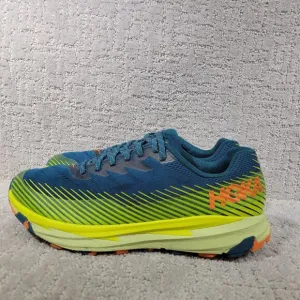 Hoka One One Torrent 2 Men’s Size US 10 Blue Yellow Running Hiking Sneakers.