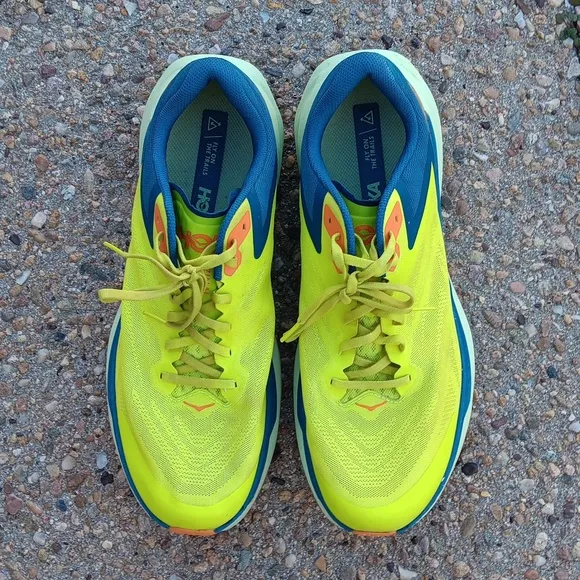 Hoka one one zinal trail athletic sneakers running shoes mens 13