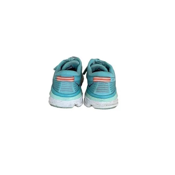Hoka One Women's Bondi 7 Cushioned Running Sneakers Shoes Blue Size 8