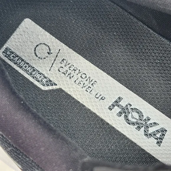 Hoka sneakers men's 11.5D black Bondi X running sport athletic workout comfort