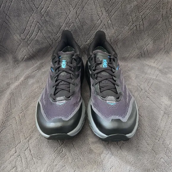 Hoka Speedgoat 5 GTX Hiking Trail Shoes Mens Sz 10.5D Black Outdoor Sneakers.