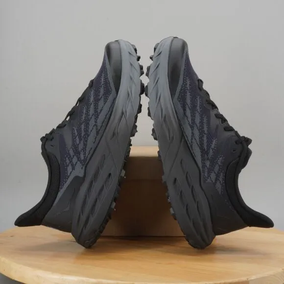 Hoka Speedgoat 5 GTX Spike Mens Size 10 D Shoes Black Hiking Trail Sneakers NEW