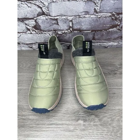 Holo Credimus After Hours Quilted Mint Green Synthetic Hiking Sneakers Women 39