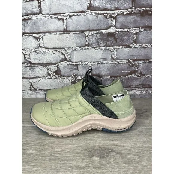 Holo Credimus After Hours Quilted Mint Green Synthetic Hiking Sneakers Women 39