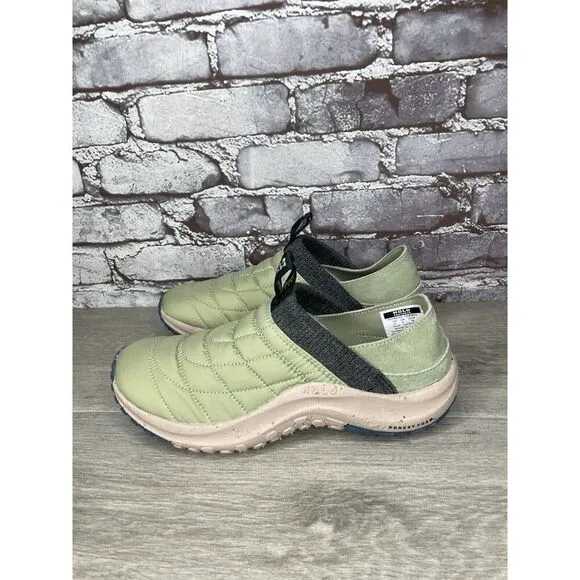 Holo Credimus After Hours Quilted Mint Green Synthetic Hiking Sneakers Women 39