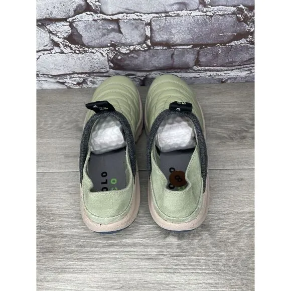 Holo Credimus After Hours Quilted Mint Green Synthetic Hiking Sneakers Women 39