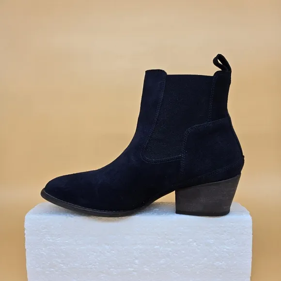 Hunter Original Refined Water Resistant Chelsea Suede Ankle Boots Women's Size 7