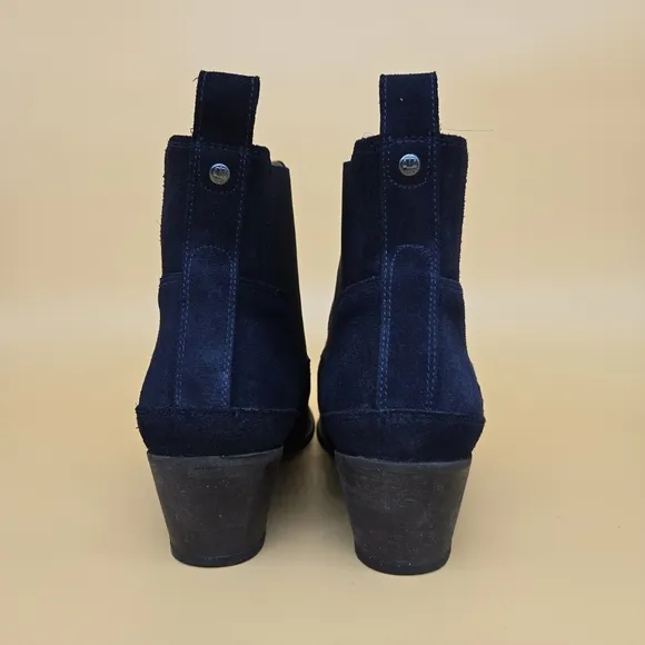 Hunter Original Refined Water Resistant Chelsea Suede Ankle Boots Women's Size 7