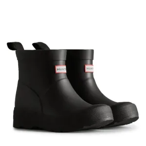 Hunter Play Waterproof Short Boots Big Kid Size 10 Slip-On Black