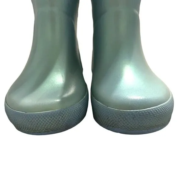 Hunter Sz 7UK / 8US Light Blue Shimmer Rain Boots