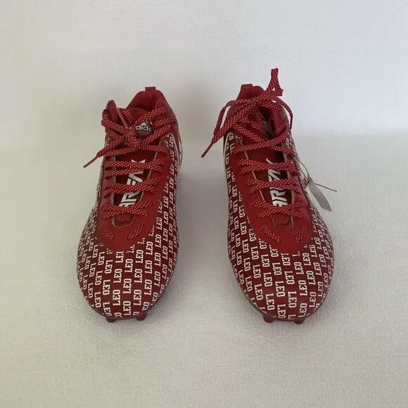 Indiana Hoosiers Game Issued Football Cleats Shoes Adidas Red Size 15 New
