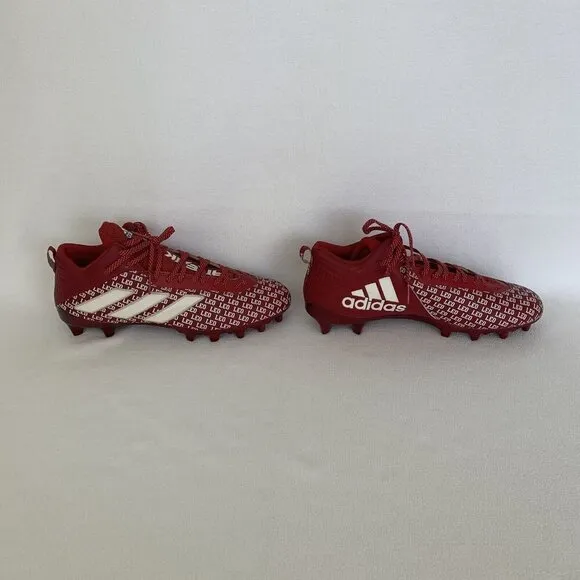 Indiana Hoosiers Game Issued Football Cleats Shoes Adidas Red Size 15 New
