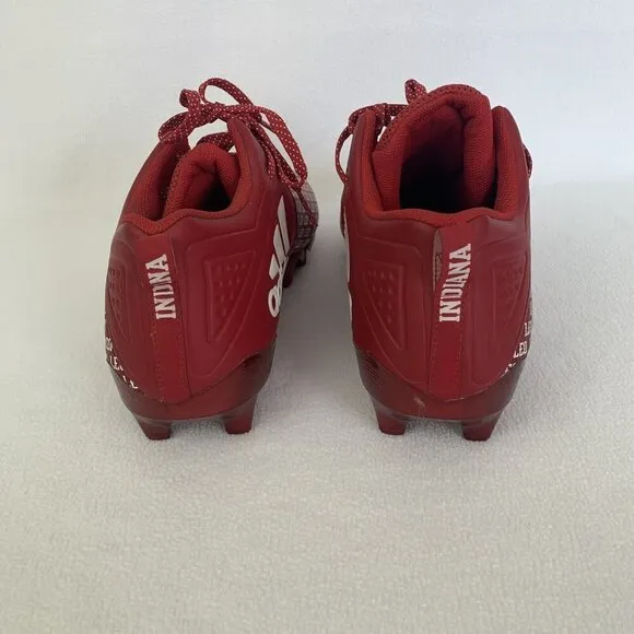 Indiana Hoosiers Game Issued Football Cleats Shoes Adidas Red Size 15 New