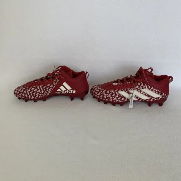 Indiana Hoosiers Game Issued Football Cleats Shoes Adidas Red Size 15 New