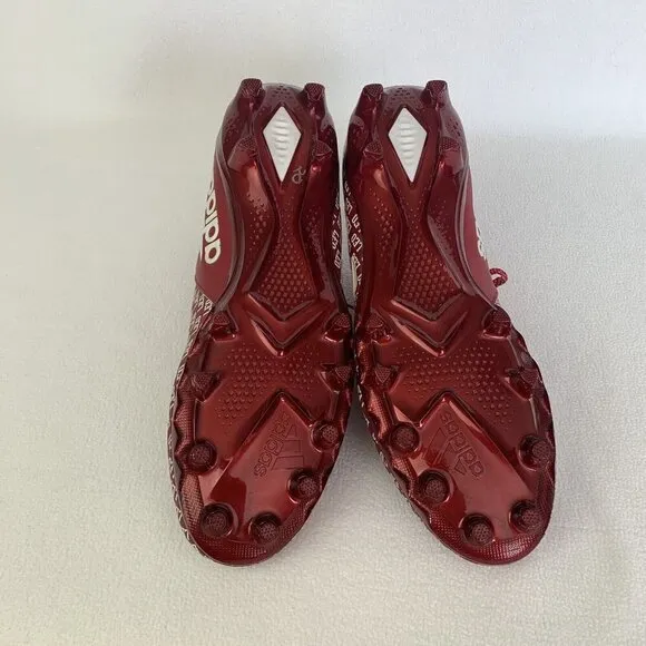 Indiana Hoosiers Game Issued Football Cleats Shoes Adidas Red Size 15 New