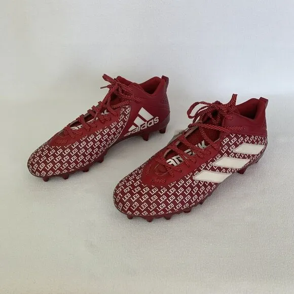 Indiana Hoosiers Game Issued Football Cleats Shoes Adidas Red Size 15 New