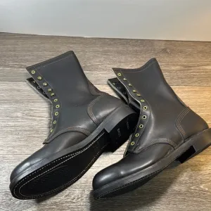 Iron Age safety Black Leather Men's steel toe oil resistant Boots size 11.5