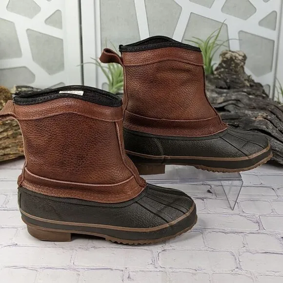 Itasca Boys' Water Resistant Thinsulate Slip-On Winter Duck Boots