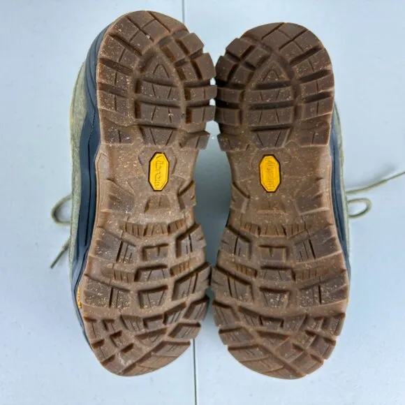 J Crew Nordic Hiking Shoes Mens Size Size 9 Olive Green Black Suede