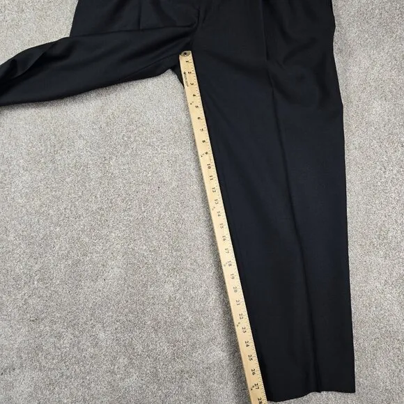Jack Victor DUXE Tuxedo Jacket 42 S Pants 38&quot; x 28&quot; Hemmed All Black Satin Lapel