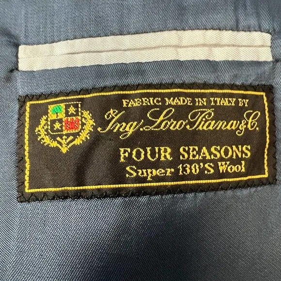 Jack Victor Loro Piana Super 130 Blazer Jacket Men Plaid 2 Button 39