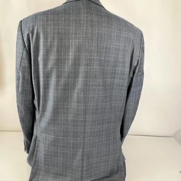 Jack Victor Loro Piana Super 130 Blazer Jacket Men Plaid 2 Button 39