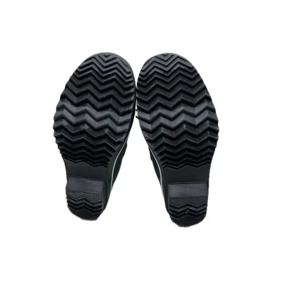 Jambu Black Herringbone Chilly Water Resistant Duck Boot 9.5M