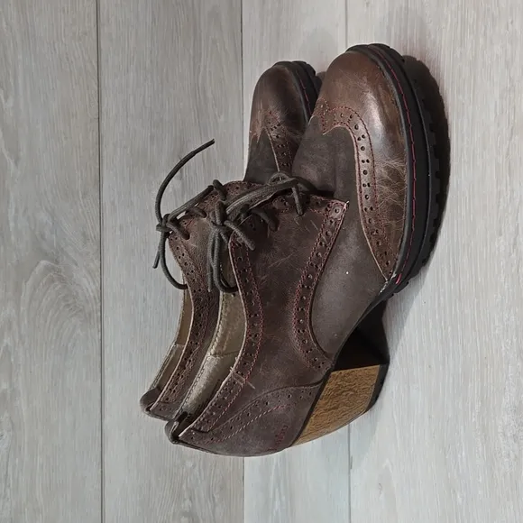 Jambu Women &quot;Like New &quot; San fran Ankle Distressed Leather Boots shoes sz 9