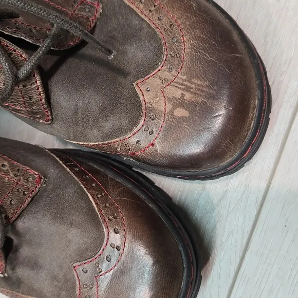 Jambu Women &quot;Like New &quot; San fran Ankle Distressed Leather Boots shoes sz 9