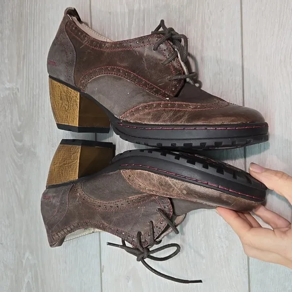 Jambu Women &quot;Like New &quot; San fran Ankle Distressed Leather Boots shoes sz 9