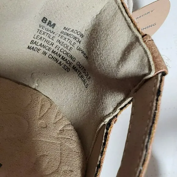 JBU Womens Meadow Tan Brown Round Toe Casual Mary Jane Flat Shoes Flats Size 8M