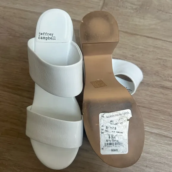Jeffrey Campbell White Women's Platform Sandals